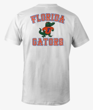 Ncaa Florida Gators White Vintage Logo T-shit - Fathead Ncaa Wall Decal Ncaa Team: Florida Gators #1944033