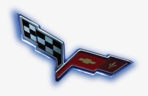 C6 Corvette 2005-2013 Led Front / Rear Emblem Lighting - C6 Corvette Logo Transparent #1945726