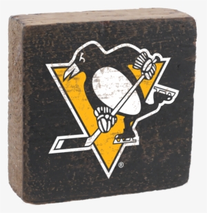 Pittsburgh Penguins Rustic Block - Pittsburgh Penguins #1946646