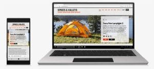 Microsoft Edge Shown On Mobile And Desktop Devices - Nalgene Outdoor Storage Wide Mouth Water Bottle, Clear #1947473