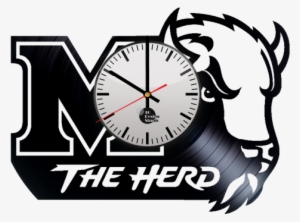 Marshal Thundering Herd Logo Handmade Vinyl Record - Marshall University #1947759