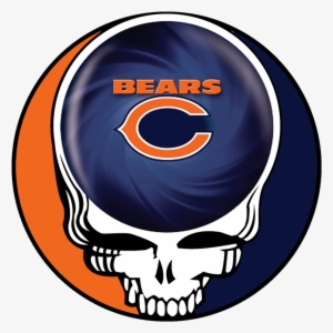 Chicago Bears Skull Logo Iron On Stickers - Grateful Dead Logo #1948340