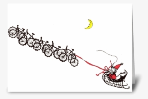 Santa Bikes Greeting Card - Santa Cruz Bicycles #1949114