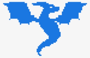 Sapphiesenthiss Dragon Logo - Pixel Art Dragon Logo #1949705
