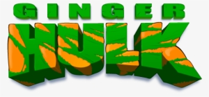 Ginger Hulk Logo - Graphic Design #1950358