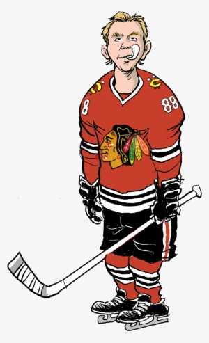 Patrick Kane - Cartoon Hockey Player Transparent #1951550