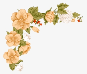 Flower Floral Design Clip Art - White Flower Frame Png #1951641