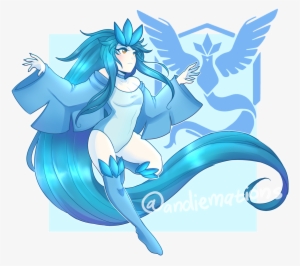 Nyandie On Twitter - Pokemon Go - Team Mystic Mobile Phone Vinyl Sticker #1952059