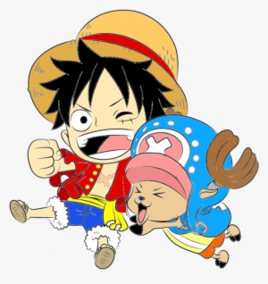 And Chopper By Erza On Deviantart - Luffy And Chopper Chibi #1953683