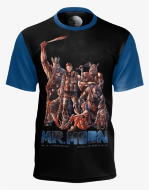 Crew Blue Sleeve T-shirt - T-shirt #1953869