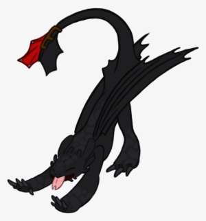 Toothless Yawn Sticker - Illustration #1954272