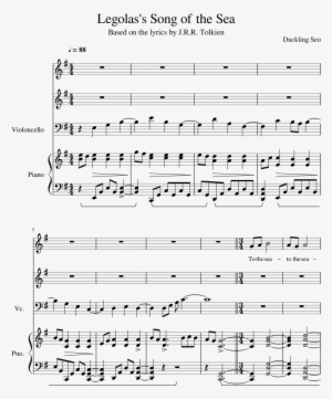 Legolas's Song Of The Sea Sheet Music Composed By Duckling - Song Of The Sea Flute Lyrics #1954361