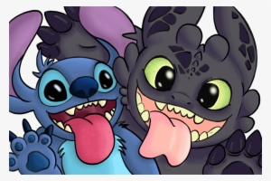 Backseat Drawing Spit Bros Paint Along Giveaway - Stitch And Toothless Drawing #1954497