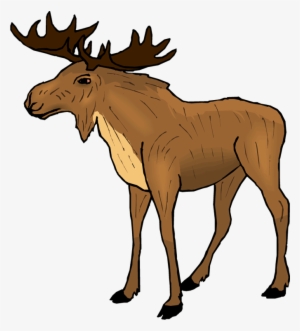 Image Of Clip Art Silhouette Free Cartoon - Como Se Dice Alce En Ingles #1956079