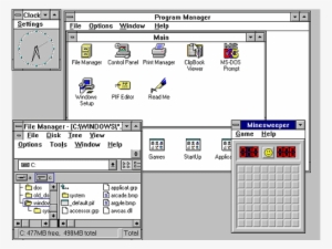 Introduced Start Menu And Improved The User Navigates - Windows 3.1 #1956587