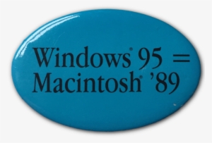 Win 95 = Mac 89 Button - Wall Sticker Personalised Family Name #1956591