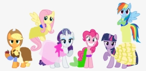 Source - Http - //pictures - Fanart-central - - Mane 6 Vector #1957912