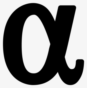 Clip Art Free Alfa Icon Free Download - Alpha Letter #1958559