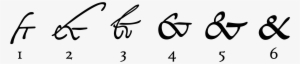 Ampersand Svg Cursive - Ampersand Evolution - Free Transparent PNG ...