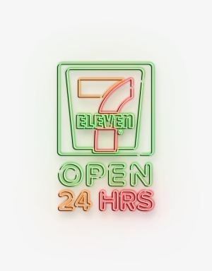 Why Convenience Stores - 7 Eleven 24 Hour Sign #1958909
