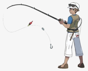 Man Fishing Png - Caña De Pescar Pokemon #1960060