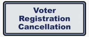 Voter Regcancel Button - Societies Registration Act Logo #1960224