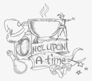 United-kingdom Tom Thumb - Once Upon A Time Fairy Tale Clipart Black And White #1960659