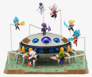 Introducing Dragon Stars Nano - Dragon Stars Nano Frieza And Frieza Spaceship Diorama #1961019