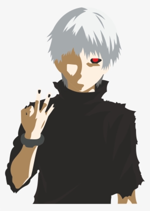 Kaneki Ken White Hair - Tokyo Ghoul Middle Fingers #1961863