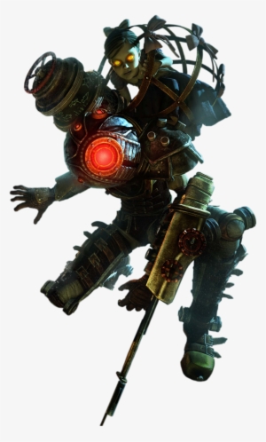 Bioshock 2 Big Sister With A Little Sister On Her Psd28429 - Big Sister Little Sister Bioshock #1962128