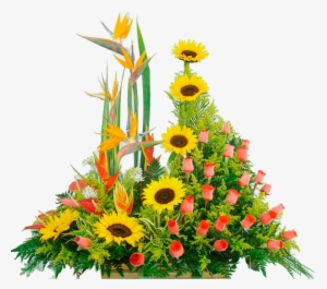 Image Description - Rosas Rosadas Y Girasoles #1962302