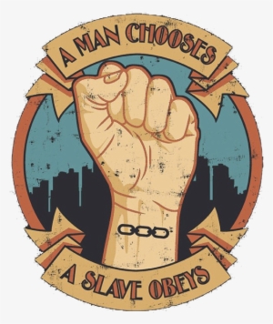 Bioshock Slave Obeys A Man Chooses Pressbutton Videojuegos - Man Does A Slave Obeys #1962344