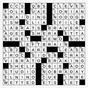 1011-18 Ny Times Crossword 11 Oct 18, Thursday - Crossword Of Justice #1962369