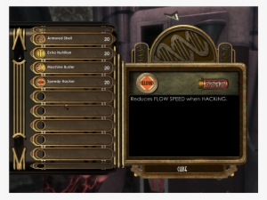 Bioshock Has A Limited Number Of Slots Available For - Bioshock Tonics Png #1962642