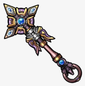 Gear-dark Steel Staff Render - Cartoon #1962944