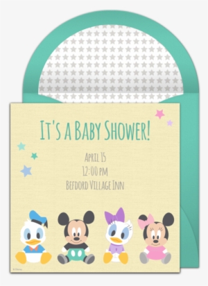 Free Disney Baby Shower Online Invitation Punchbowl - Baby Shower Invite Disney #1963424