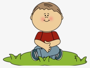 Boy Sitting In Grass Clip Art - Sit Criss Cross Clipart #1964367