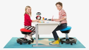 Kids On Swopper With Desk - Swopper Kinder #1964847