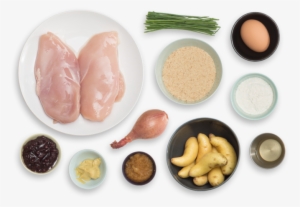 Chicken Schnitzel With Fingerling Potato Salad & Lingonberry - Kidney Beans #1964910