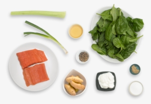 Seared Salmon & "green" Potato Salad With Pickled Mustard - Gnocchi #1965168