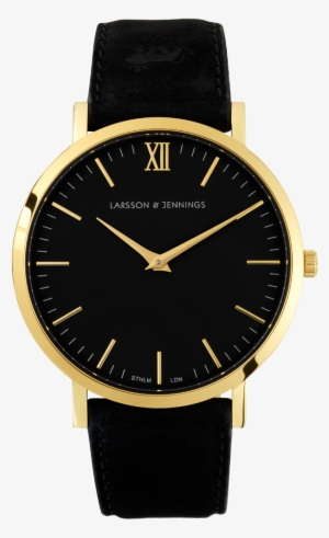 Watch Png Transparent Image - Larsson And Jennings Black Leather Strap #1965948