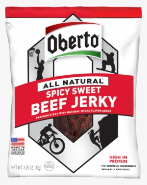 Spicy Sweet Web - Oberto All Natural Beef Jerky Teriyaki #1966368