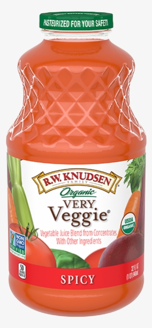 Very Veggie Spicy Organic - R.w. Knudsen - Organic Juice Low Sodium Very Veggie #1966576