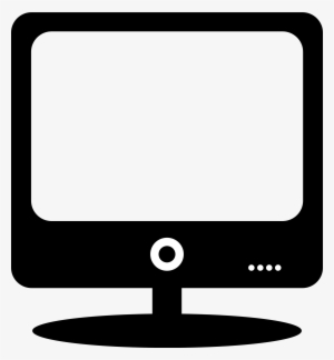 Computer Monitor Modern Icon - Computer Black Clip Art #1966847