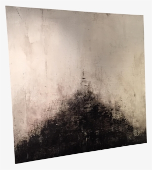 Black And White Abstract Painting On Wood On Chairish - Still Life #1966878