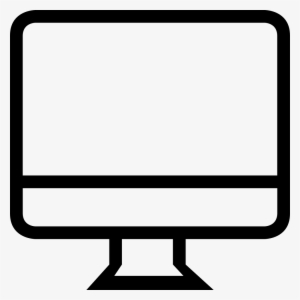 Computer Monitor Outline - Computer Outline Icon #1967028