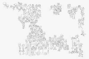Where's Waldo Inspired Large Illustration - Drawing #1967806