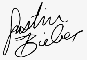 Tumblr Transparent One Direction Banner - Justin Bieber Signature #1967850