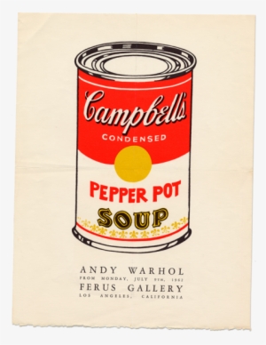 Soup Can On A Piece Of Paper - Small Campbell Soup Andy Warhol #1968264