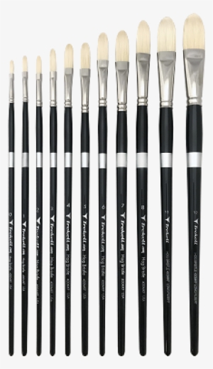 Hog Bristle Long Filbert 400mkf Series - Makeup Brushes #1968289